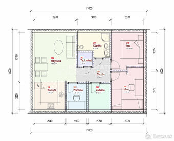 PREDAJ -  POZEMOK 651 m2 SO 4IZ BUNGALOVOM - PÚCHOV - 8