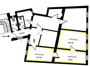 Kancelársky priestor v centre na pešej zóne v Nitre, 64 m2 - 8