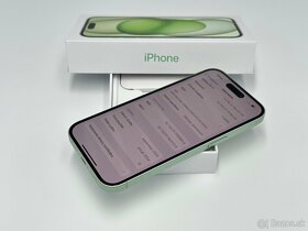 Apple iPhone 15 128GB Green 100% Zdravie Batérie - 8