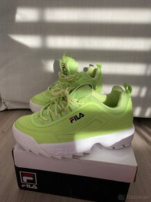 Neónové dámske fila disruptor - 8