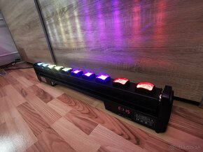 Rotačný led BAR beam 250W, RGBW, dúhové prechody - 8