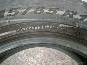 215/65 r17 zimné 4 ks PIRELLI dezén 6,7-5,7 mm - 8