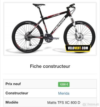 Merida XC 800 26” XL - 8