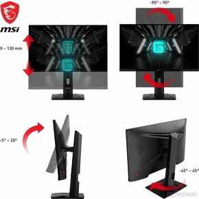 Predám herný monitor MSI 24" Full HD, 180Hz,  sRGB 130 % - 8