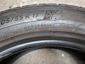 205/55 r17 zimné 4 ks MICHELIN dezén 7,5 - 6,8 mm - 8