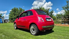 Fiat 500 cabrio , 1.4 benzín, koža , senzory - 8