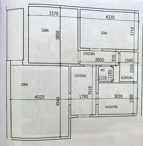 PREDAJ 3 izbového bytu v ŠOPORŇA, REZERVOVANE - 8