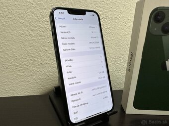 iPhone 13 Green 100% Zdravie Batérie TOP STAV - 8