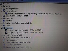 predám ntb Acer extensa 5635 / 4gb ram / 120gb ssd - 8