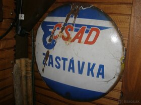 Staršie smaltované tabule,retro industriálne svietidlá - 8