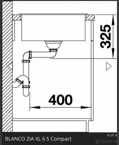 Kuchynský drez BLANCO ZIA XL 6 S Compact - 8