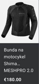 MOTORKÁRSKA BUNDA nepoužívaná .............................. - 8