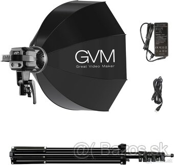 GVM LED video svetlo so softboxom - 8