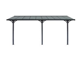 Hliníková pergola 5,5x3m a 6x3m - šedá a priehľadná - 8