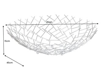 Elegantná misa na ovocie 45 cm - 8