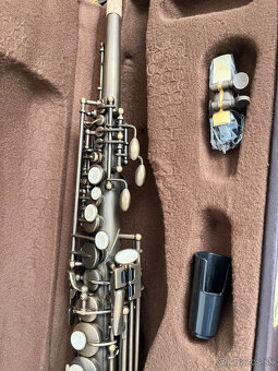 Predám nový B- Soprán saxofón kópia Selmer- nelakovaný- Retr - 8