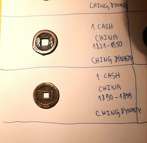 Japonské mince - samurajská éra, čínske mince dynasie ching - 8