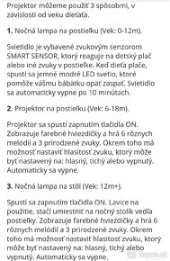 Infantino Detská lampička s projektorom - 8