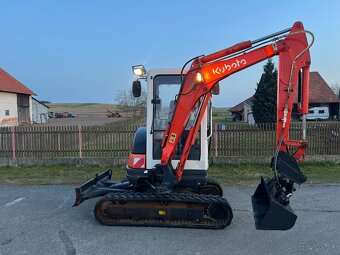 Minibagr Kubota KX61-3 hyd.svahovka+podkop,rok2011 - 8