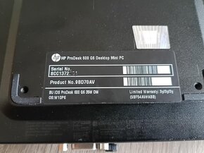 HP ProDesk 600 G6 Mini HTPC - záruka 03/ 2027+DVDRW mechanik - 8