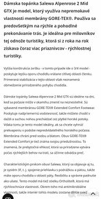 damske turisticke topanky SALEWA goretex velkost cislo 40 - 8