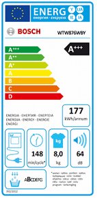 Sušička Bosch WTW876WBY - 8