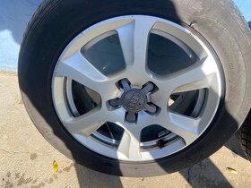 Audi Al disky 16" original + zimné pneu - 8