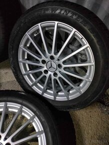 Zimná sada 4ks alu disky orig. MB 5x112 R18 pneu 215/55 R18 - 8