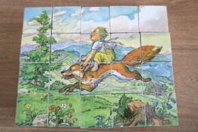 Predám retro kocky puzzle Budulínek, 1984 - 8