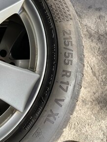 Kolesá na Passat 5x112 R17 zimna sada 215/55 R17 - 8