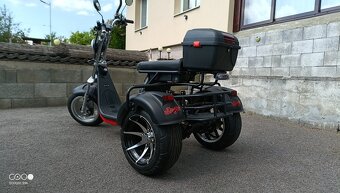 Elektrický Harley trojkolesový – výkonný 2000 W motor - 8