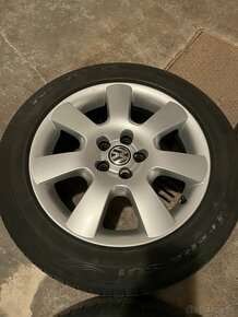 Zliatinové disky originál VW Borbet 205/55 R16 5x100 pre Aud - 8