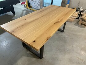 Masívny dubový stôl - Jedálenský - 8