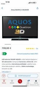 LED televízor SHARP AQUOS 46" - 8