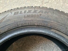 215/65r17 zimné 4 ks BRIDGESTONE dezén 8,2-7,9mm - 8