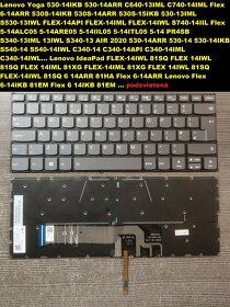 Klavesnice Lenovo 720S-13IKB// 520-14, 320S//C940-14//530-14 - 8