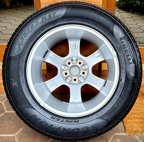 alu R17 5x108, senzory, zimné pneu 235/65, orig. Volvo XC60 - 8