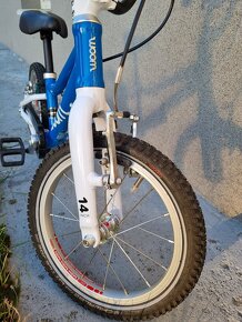 Bicykel Woom 2 14" modry s krytom retaze + stojan - 8