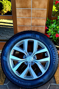 zimné alu R17 5x114,3 zimné pneu 225/60, orig. Kia Sportage - 8