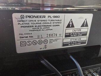 Pioneer PL-980 plneautomatický direct drive vintage gramofón - 8