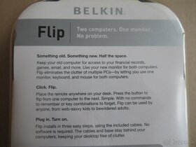 Belkin Flip F1DF102P KVM switch pre 2 počítače na 1 monitor - 8