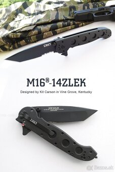 Taktický zatvárací nôž CRKT M16-04ZLEK Tanto Blackout (nový) - 8