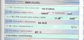 BMW M43B18 - komplet nastrojený motor - 8