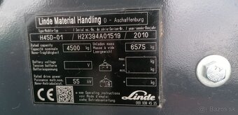 LINDE H45D-01 boční posuv, vidle 2 m - 8