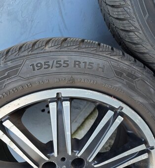 Zimná sada 4x100 195/55 R15 Barum Polaris 5 VW AUDI SEAT - 8