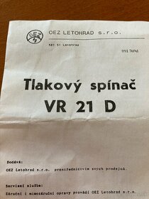 Redukčný tlakový ventil a tlakový spínač - 8