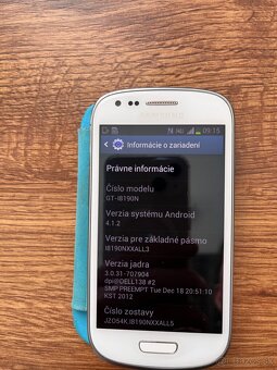 Samsung Galaxy SIII mini GT-I8190N krásny stav, modré puzdro - 8