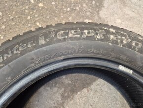 215/60 r17 zimné 4 ks HANKOOK dezén 6,6 - 5,5mm - 8