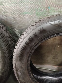 Predám 4ks celoročných pneu Continental 195/60 R15 6.7mm. - 8