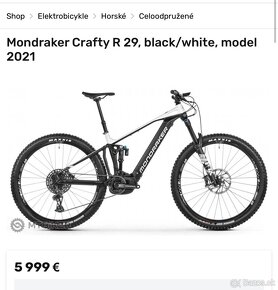 E-bike Mondraker Crafty R (odblokovana rychlost) - pisat sms - 8